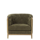 Regal Tufted Armchair - Olive at Online8 Furniture Auckland NZ