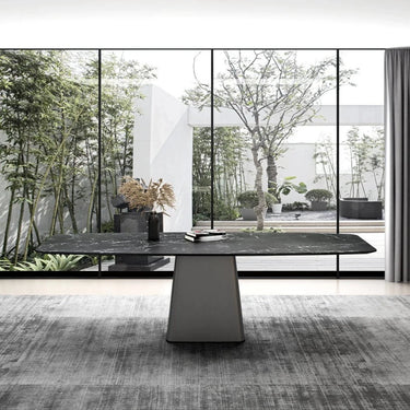 Emilia Stone Dining Table - 1800 at online8 furniture store Auckland