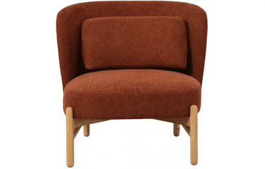 Emmy Occasional Chair - Rust at online8 furniture store Auckland