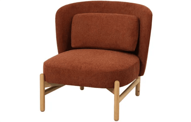Emmy Occasional Chair - Rust at online8 furniture store Auckland