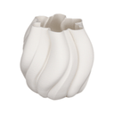Emmy White 3D Printed Ceramic Vase - Small at online8 furniture store Auckland