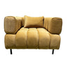 Enzo Armchair - Gold at online8 furniture store Auckland