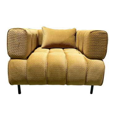 Enzo Armchair - Gold at online8 furniture store Auckland