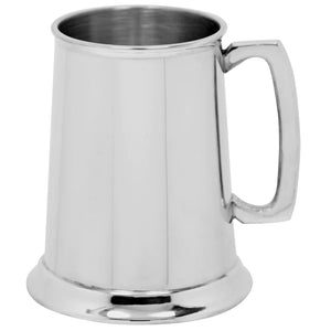 1 Pint Pewter Beer Mug Tankard With Classic Handle