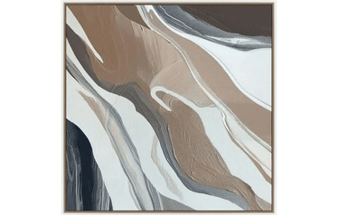 Estuary Framed Canvas - Natural at online8 furniture store Auckland