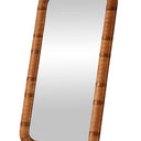Expedition Leather Floor Mirror - Cuba Brown at online8 furniture store Auckland