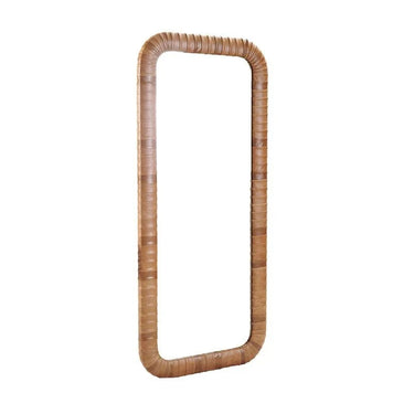 Expedition Leather Floor Mirror - Cuba Brown at online8 furniture store Auckland