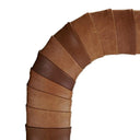 Expedition Leather Floor Mirror - Cuba Brown at online8 furniture store Auckland