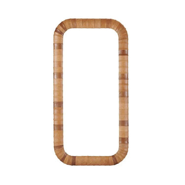 Expedition Leather Wall Mirror - Cuba Brown at online8 furniture store Auckland