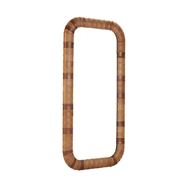 Expedition Leather Wall Mirror - Cuba Brown at online8 furniture store Auckland