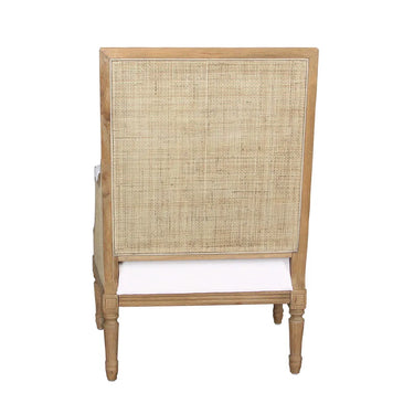Hicks Rattan Armchair - Natural & White