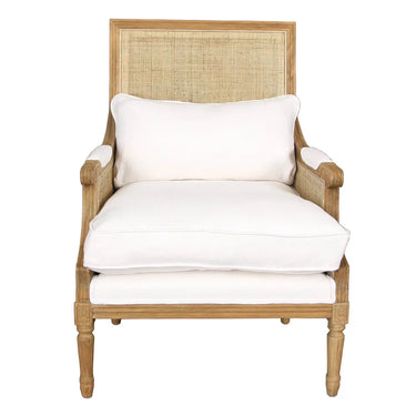 Hicks Rattan Armchair - Natural & White