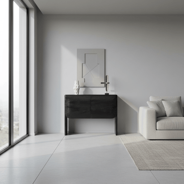 Ezme 2 Door Sideboard - Black at Online8 Furniture Auckland NZ