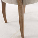 Ezra Dining Studded Chair - Natural Linen at online8 furniture store Auckland