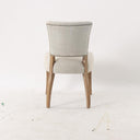Ezra Dining Studded Chair - Natural Linen at online8 furniture store Auckland