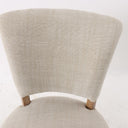 Ezra Dining Studded Chair - Natural Linen at online8 furniture store Auckland