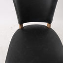 Ezra Leather Studded Dining Chair - Black at online8 furniture store Auckland