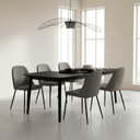 Fara Extendable Dining Table – Black at Online8 Furniture Auckland NZ