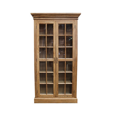 Farmhouse Display Cabinet - Reclaimed Elm at online8 furniture store Auckland