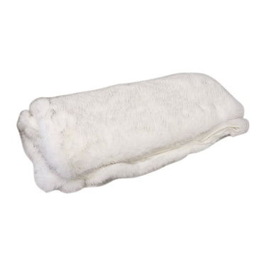 Faux Fur Throw - White Fleck at online8 furniture store Auckland