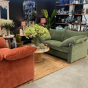 Fernsby Lux Armchair - Sage at online8 furniture store Auckland