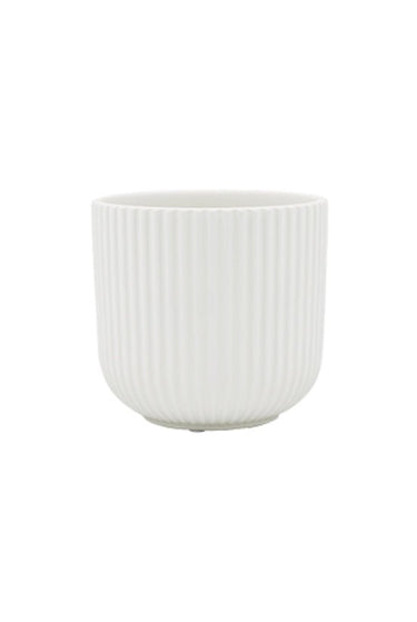 Ffloyd Ribbed Ceramic Planter at online8 furniture store Auckland