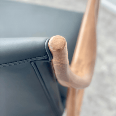 Finn Mid-Century Leather Armchair at online8 furniture store Auckland