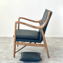 Finn Mid-Century Leather Armchair at online8 furniture store Auckland