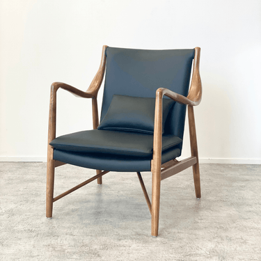 Finn Mid-Century Leather Armchair at online8 furniture store Auckland