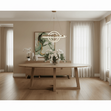 Finn Oval Dining Table - 2200mm at online8 furniture store Auckland