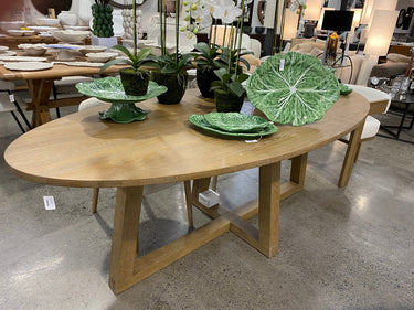 Finn Oval Dining Table - 2200mm at Online8 Furniture Auckland NZ