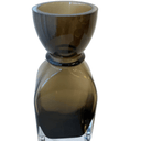 Fleur Round Neck Glass Vase - Large Smoked Olive at Online8 Furniture Auckland NZ