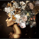 Flora Headdress Canvas Wall Art at online8 furniture store Auckland