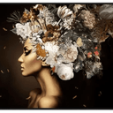 Flora Headdress Canvas Wall Art at online8 furniture store Auckland