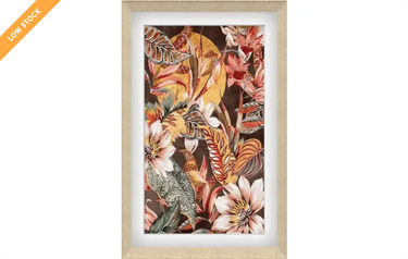Floral Tropics Print Foil in Exiglas at online8 furniture store Auckland