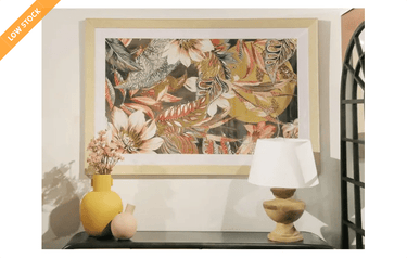 Floral Tropics Print Foil in Exiglas at online8 furniture store Auckland