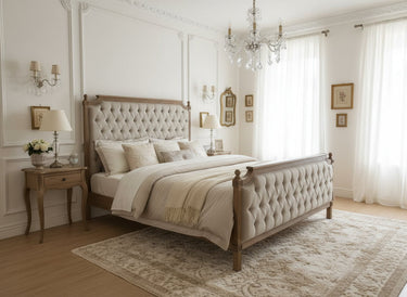 Florence Tufted French Bed at online8 furniture store Auckland