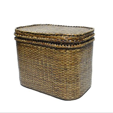 Florian Rattan Side Table with Removable Tray at Online8 Furniture Auckland NZ