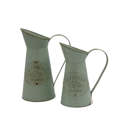 Flowers & Garden Metal Jug Small at online8 furniture store Auckland