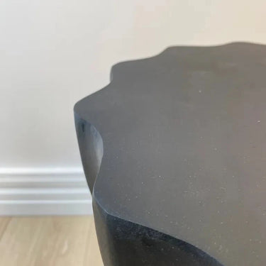 Fluted Side Table - Black at online8 furniture store Auckland