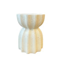 Fluted Side Table - White Fleck at Online8 Furniture Auckland NZ