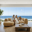 Frazier Sofa with Left Chaise - Rust Fleck at online8 furniture store Auckland