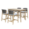 Freeport Outdoor Bar Suite - Bar leaner & 4 Chairs at online8 furniture store Auckland