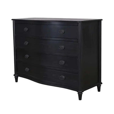 French Commode - Rustic Black at online8 furniture store Auckland