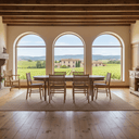 French Provincial Elm Dining Suite - 6 Seater at online8 furniture store Auckland