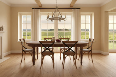 French Provincial Elm Oval Dining Table at Online8 Furniture Auckland NZ
