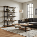 Fresno Bookcase - Black at online8 furniture store Auckland
