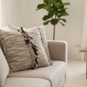 Fringe Cushion  - Stone at Online8 Furniture Auckland NZ