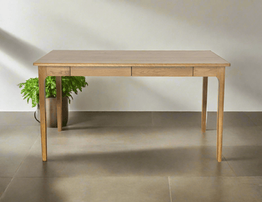 Genji 1.4 Meter Oak Desk - Walnut Stain at online8 furniture store Auckland