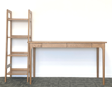 Genji 1.4 Meter Oak Desk - Walnut Stain at online8 furniture store Auckland